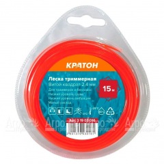 Леска триммерная Кратон Витой квадрат-2.4 мм в Севастополе