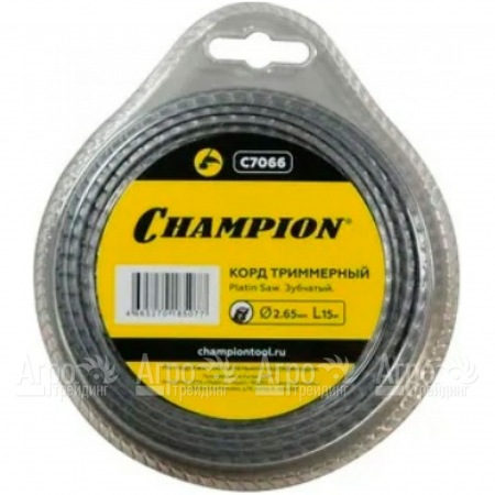 Корд триммерный Champion Platin Saw 2.65мм, 15м (зубчатый)  в Севастополе