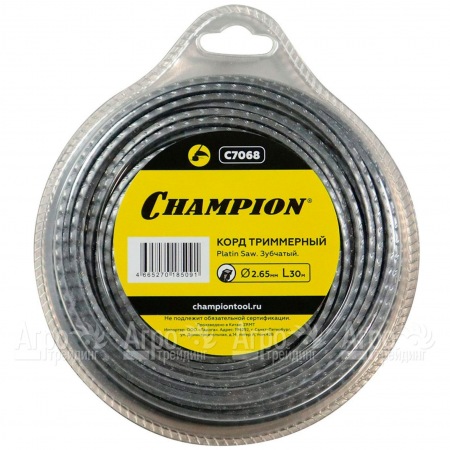 Корд триммерный Champion Platin Saw 2.65мм, 30м (зубчатый)  в Севастополе