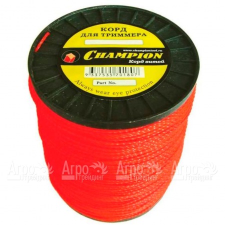 Корд триммерный Champion Twisted Square 4.8 мм х 65 м (витой квадрат) + нож  в Севастополе