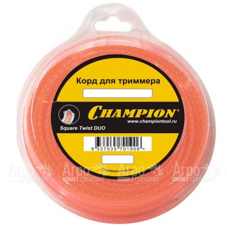 Корд триммерный Champion Square Twist Duo 2.4мм, 44м (витой квадрат)  в Севастополе