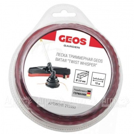 Леска триммерная витая GEOS by Al-Ko Twist Whisper 3.0 мм, 15 м в блистере в Севастополе