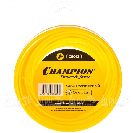 Корд триммерный Champion Round 3.0мм, 25м (круглый)  в Севастополе