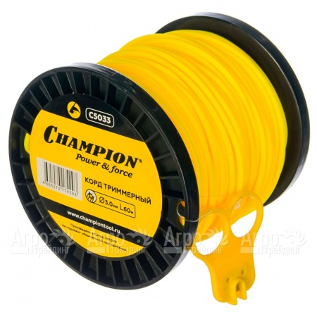 Корд триммерный Champion Star 3.0мм, 60м (звезда)+нож  в Севастополе