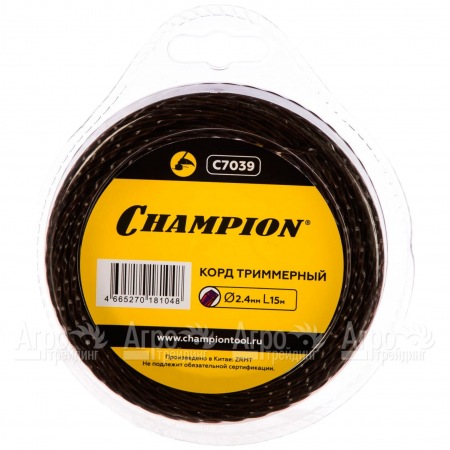Корд триммерный Champion Magic 2.4мм, 15м (витой квадрат)  в Севастополе