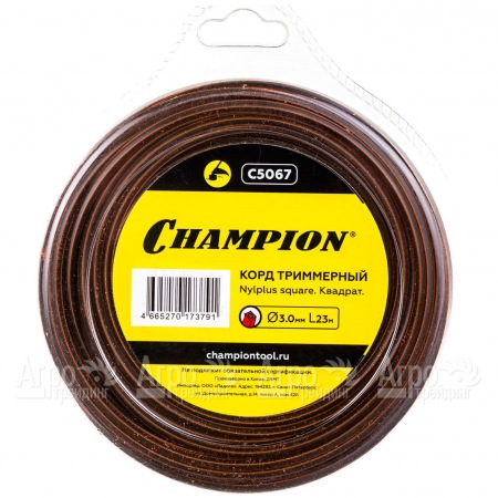 Корд триммерный Champion Nylplus Square 3.0мм, 23м (квадрат)  в Севастополе
