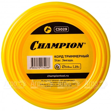 Корд триммерный Champion Star 3.0мм, 25м (звезда)  в Севастополе