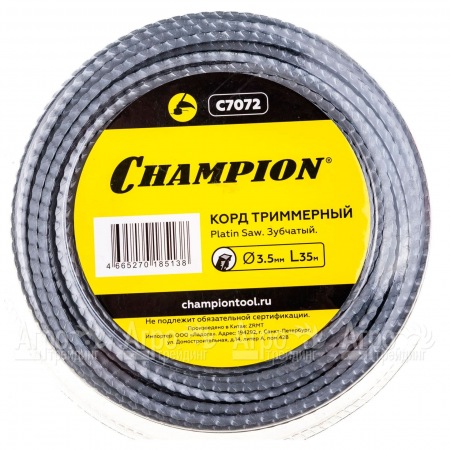 Корд триммерный Champion Platin Saw 3.5мм, 35м (зубчатый)+нож  в Севастополе