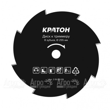 Диск к триммеру Кратон 255*25,4 мм 8 зубьев в Севастополе