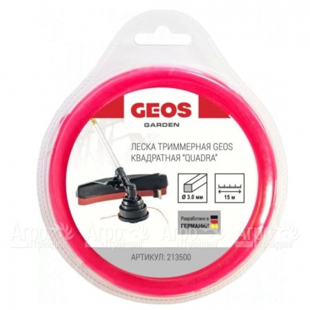 Леска триммерная квадратная GEOS by Al-Ko Quadra 3.0 мм, 15 м в блистере в Севастополе