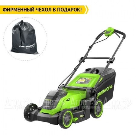 Газонокосилка аккумуляторная GreenWorks GD40LM411 4 Ач в Севастополе