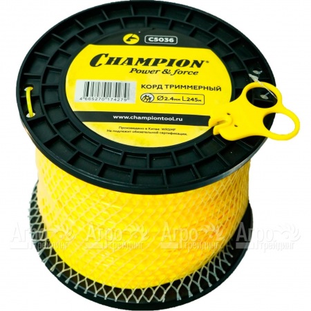 Корд триммерный Champion Star 2.4 мм х245 м (звезда) + нож  в Севастополе